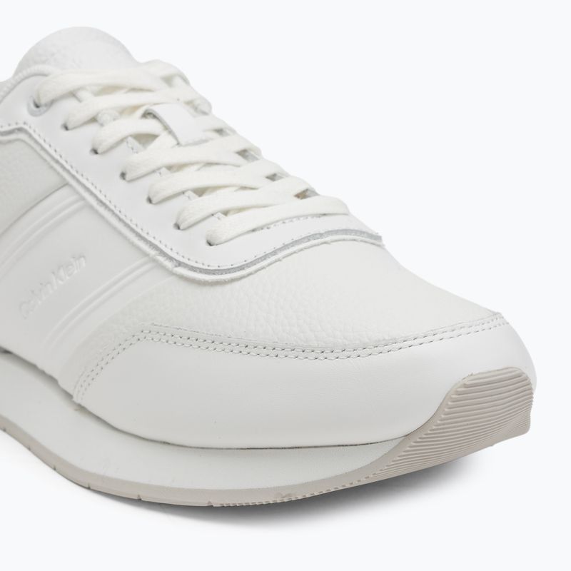 Calvin Klein scarpe da uomo HM0HM01897 Low Prof Runn Laceup Tape Triple Bright White 7