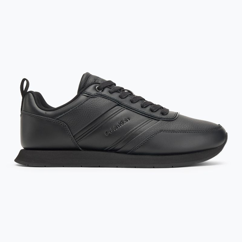 Calvin Klein scarpe da uomo HM0HM01897 Low Prof Runn Laceup Tape Triple Black 2