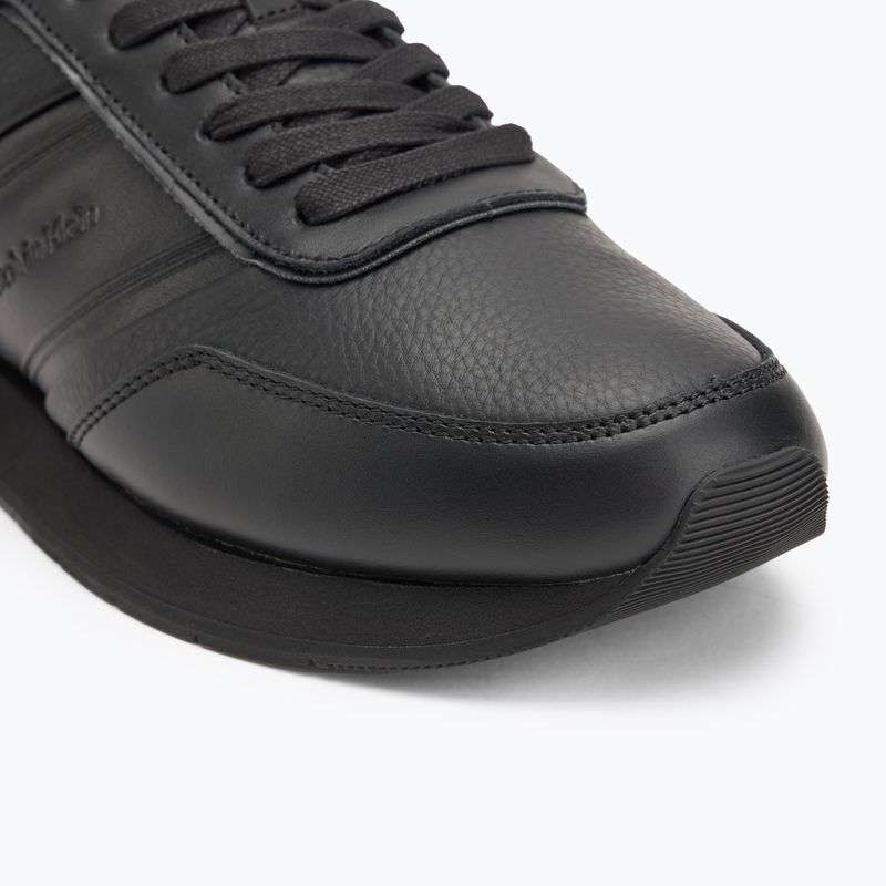 Calvin Klein scarpe da uomo HM0HM01897 Low Prof Runn Laceup Tape Triple Black 7