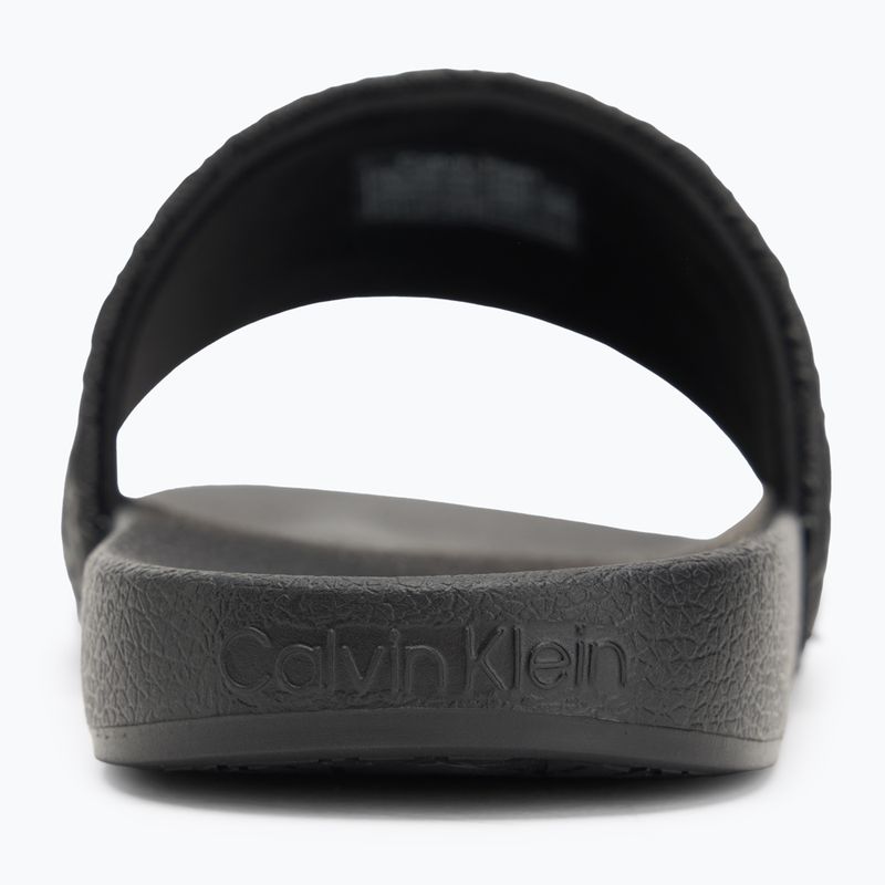 Calvin Klein infradito da uomo HM0HM01968 Pool Slide Mono Triple Black 6