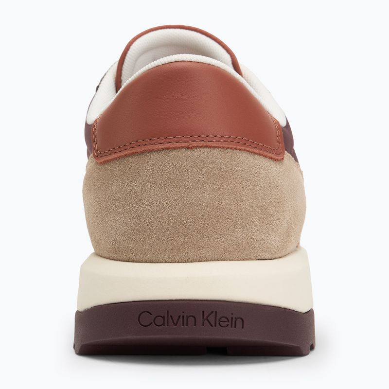 Calvin Klein scarpe da uomo HM0HM01714 Low Top Lace Up Repreve Mix Silver Mink/Vineyard Wine 6
