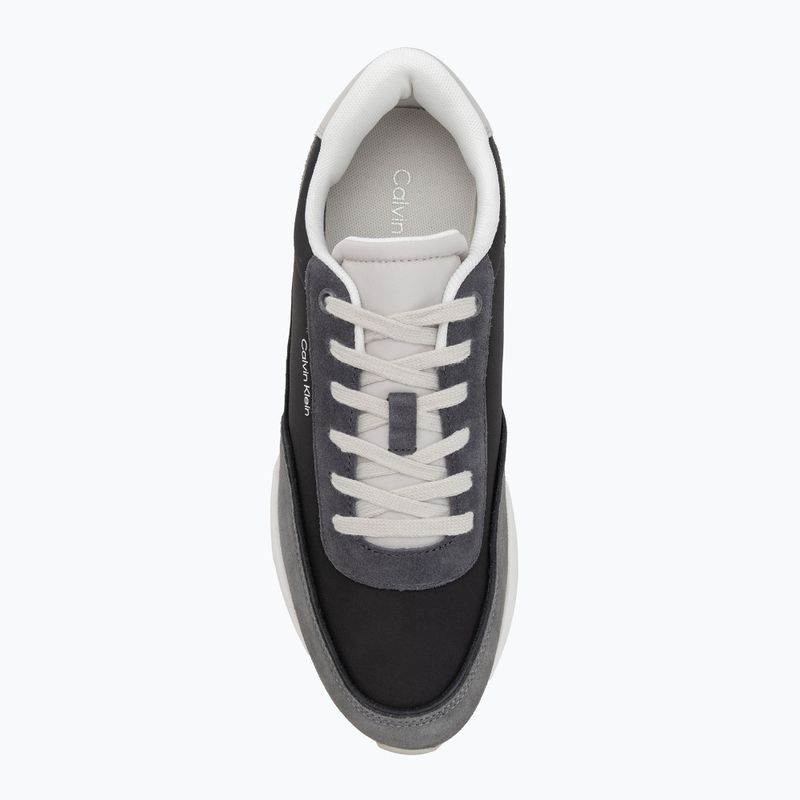 Calvin Klein scarpe uomo HM0HM01714 Low Top Lace Up Repreve Mix Formal Gray/Eggshell/Creamy White 5