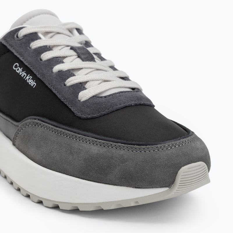 Calvin Klein scarpe uomo HM0HM01714 Low Top Lace Up Repreve Mix Formal Gray/Eggshell/Creamy White 7