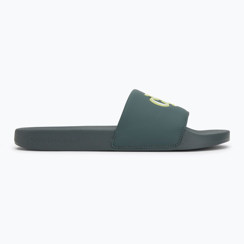 Infradito Calvin Klein YM0YM01281 Jelly Mono PU Seaside Aqua/Bianco Uomo 2