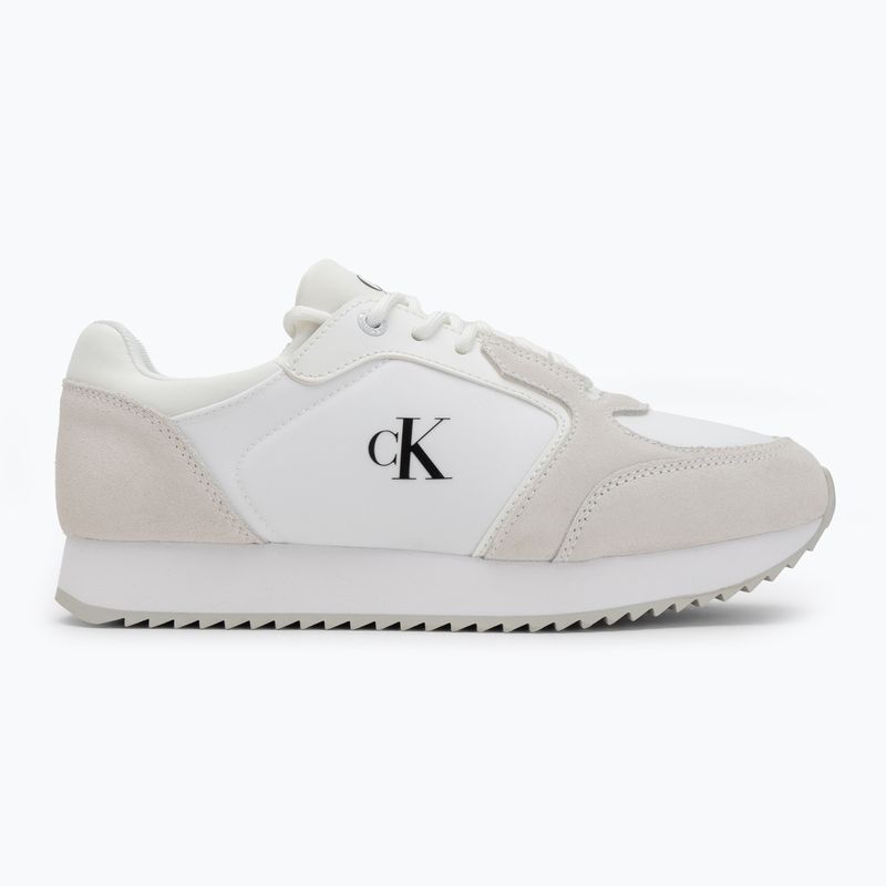 Scarpe Calvin Klein Donna YW0YW01644 Runner Laceup Sock Mg Nylon Mix Bright White/Black 2