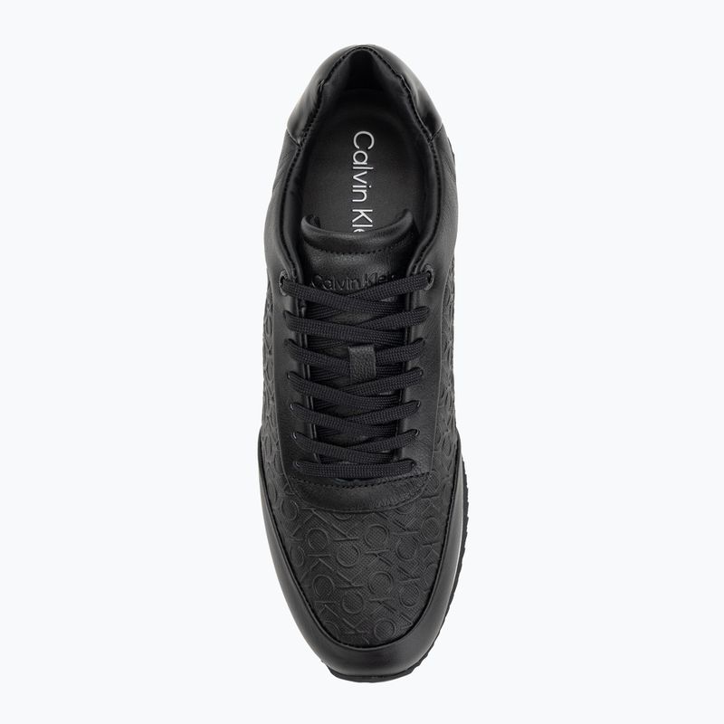 Calvin Klein Scarpe Donna HW0HW02574 Runner Lace Up Mono Pu Triple Bright White 5