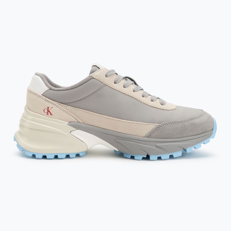 Calvin Klein scarpe donna YW0YW01852 Hike Runner Mg Nylon Mix formale grigio/uovo crema/bianco 2
