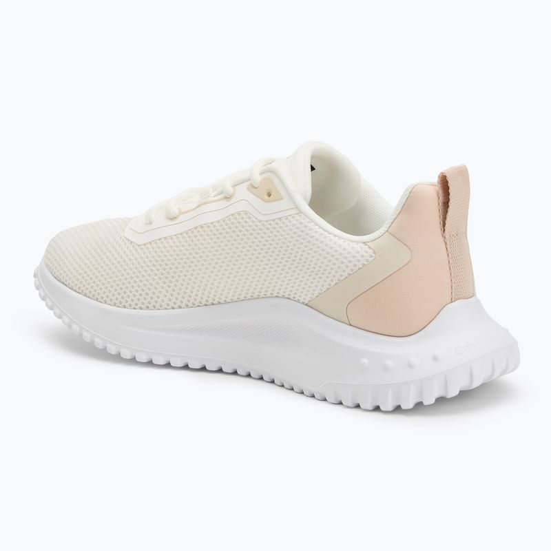 Calvin Klein scarpe donna YW0YW01851 Eva Runner L-Up Mix Mesh Logo Ck bianco brillante/nero 3