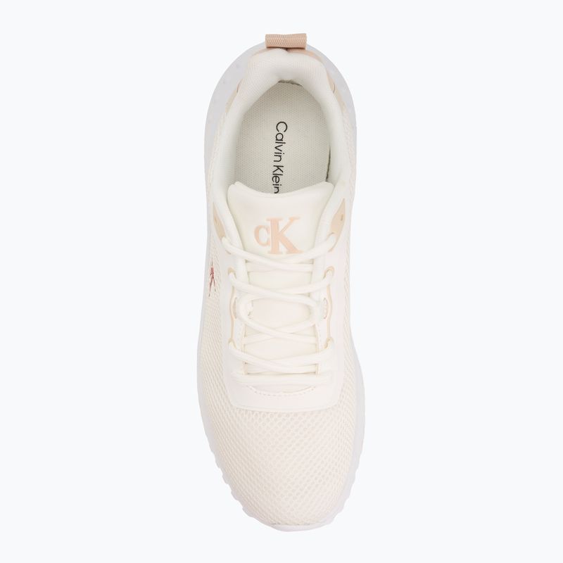 Calvin Klein scarpe donna YW0YW01851 Eva Runner L-Up Mix Mesh Logo Ck bianco brillante/nero 5