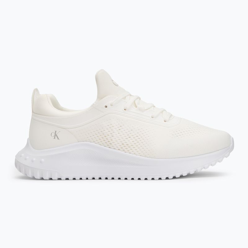Calvin Klein scarpe donna YW0YW01855 Eva Runner Sock Mg Tech Mix triplo bianco brillante 2