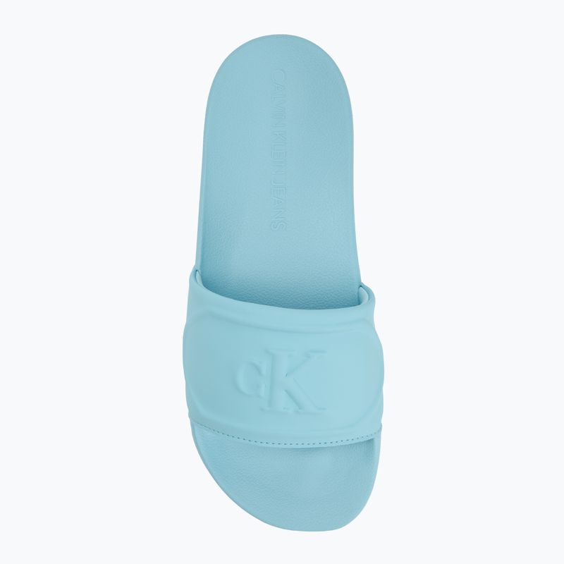 Calvin Klein infradito donna YW0YW01879 Pu Hf Mg blu danubio 5