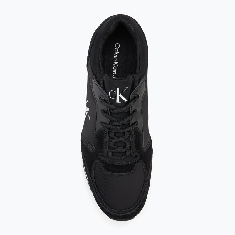 Scarpe da donna Calvin Klein YW0YW01644 Runner Laceup Sock Mg Nylon Mix nero 5
