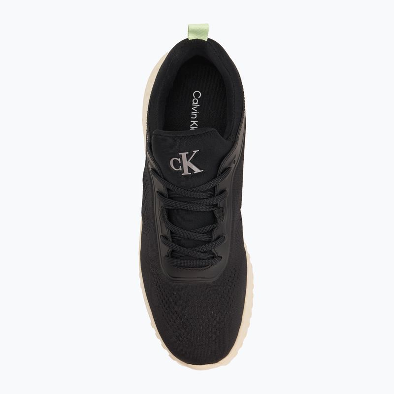 Calvin Klein scarpe donna YW0YW01855 Eva Runner Sock Mg Tech Mix nero/pistacchio/bianco giada 5