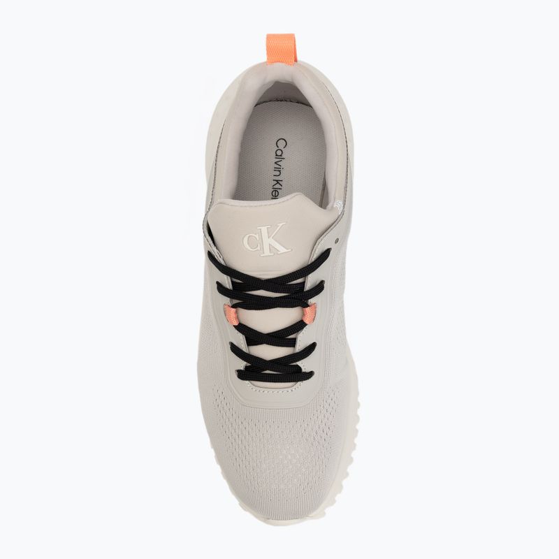 Calvin Klein scarpe donna YW0YW01855 Eva Runner Sock Mg Tech Mix monstruck/bianco crema/arancione 5