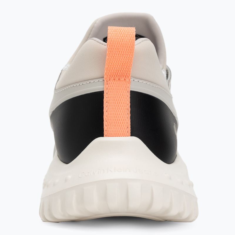 Calvin Klein scarpe donna YW0YW01855 Eva Runner Sock Mg Tech Mix monstruck/bianco crema/arancione 6