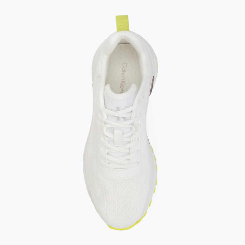 Calvin Klein scarpe donna YW0YW01856 Hike Runner Mg Tech Knit bianco brillante wild lime/andora 5