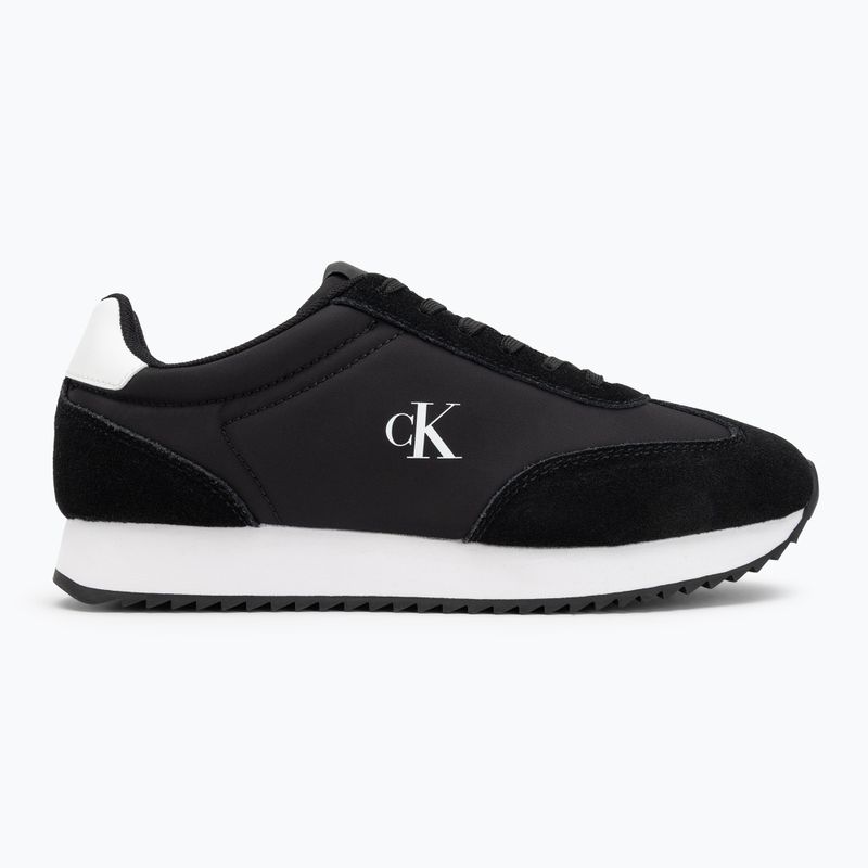 Calvin Klein scarpe donna YW0YW01828 Caleup Mg Nylon Mix Nero/Bianco brillante 2