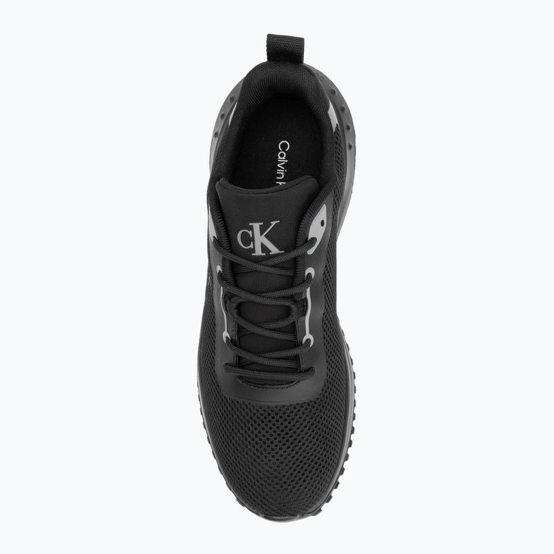 Calvin Klein scarpe donna YW0YW01851 Eva Runner L-Up Mix Mesh Logo Ck nero/mockingbird 5