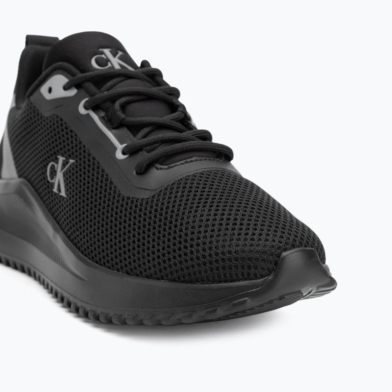 Calvin Klein scarpe donna YW0YW01851 Eva Runner L-Up Mix Mesh Logo Ck nero/mockingbird 7