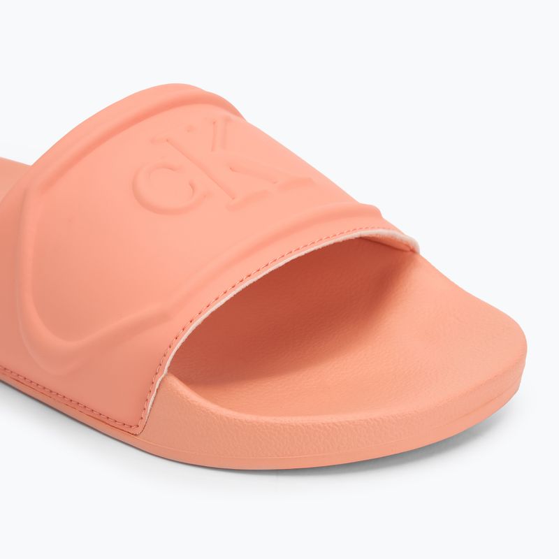 Calvin Klein infradito donna YW0YW01879 Pu Hf Mg arancio polvere 7