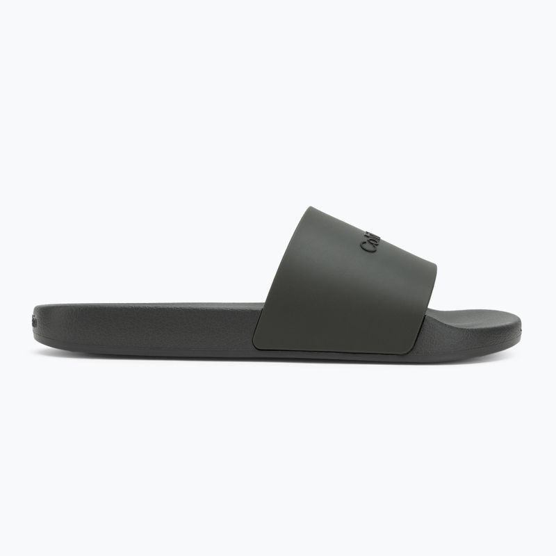 Calvin Klein infradito uomo HM0HM00455 Pool Slide Gomma oliva scuro 2