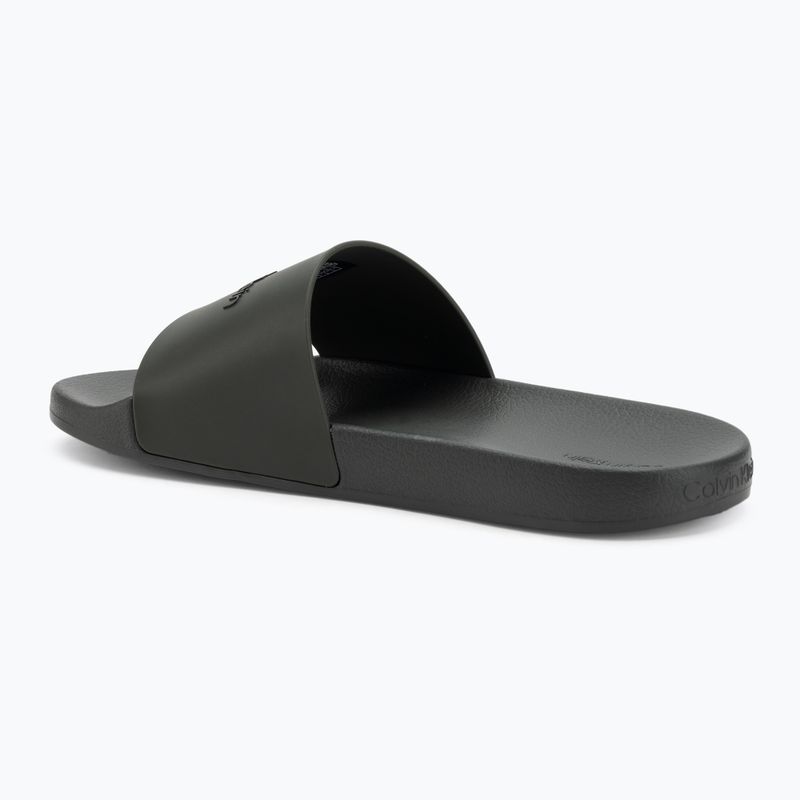 Calvin Klein infradito uomo HM0HM00455 Pool Slide Gomma oliva scuro 3