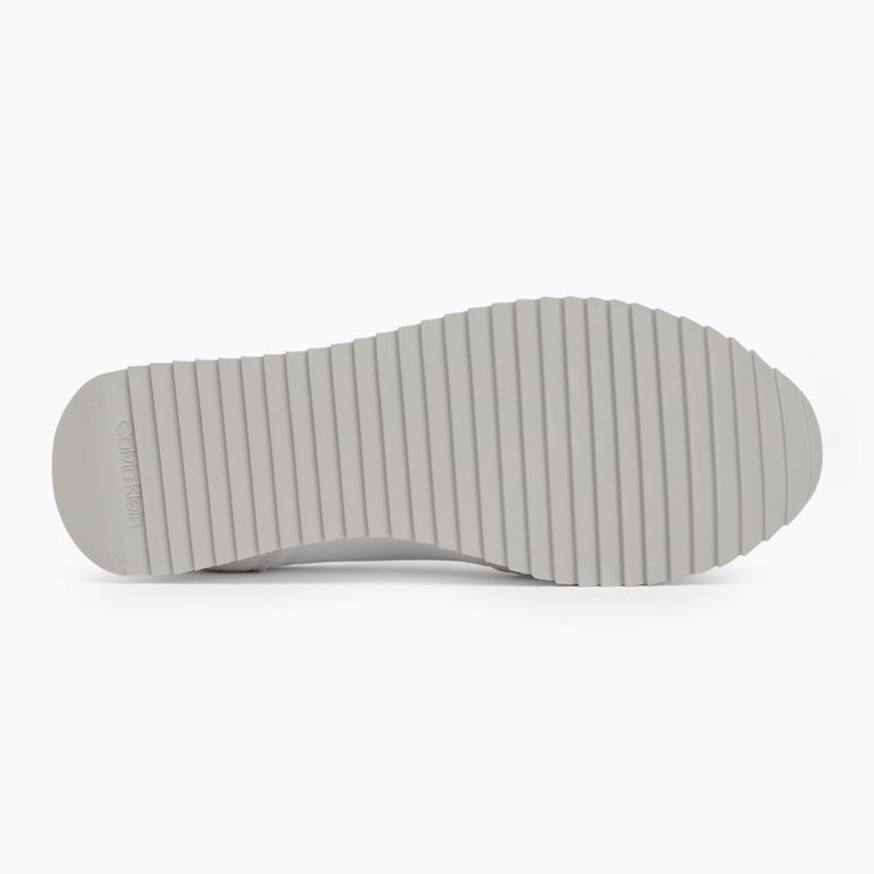 Calvin Klein scarpe da uomo YM0YM01326 Retro Runner Sock Lace Up Ny-Su Bianco/Nero brillante 4