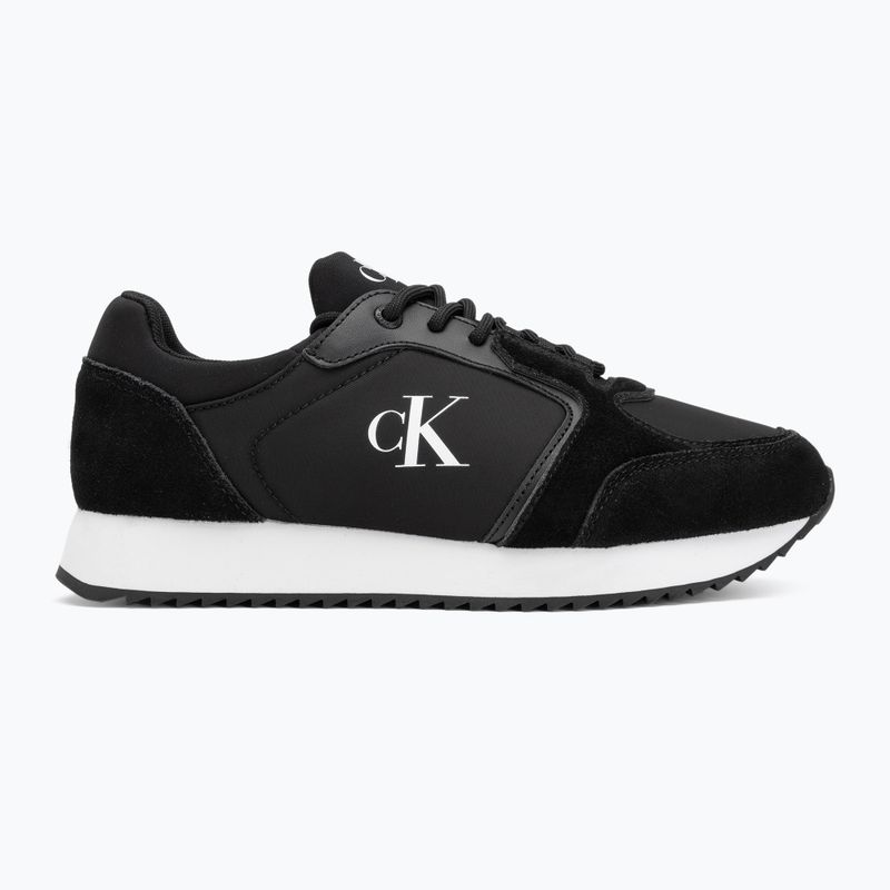 Scarpe da uomo Calvin Klein YM0YM01326 Retro Runner Sock Lace Up Ny-Su Calvin Navy/Bright White/Gum 2