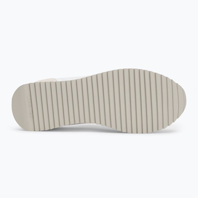 Calvin Klein scarpe da uomo YM0YM01325 Retro Runner Lace Up Ny-Su Bianco/Nero brillante 4