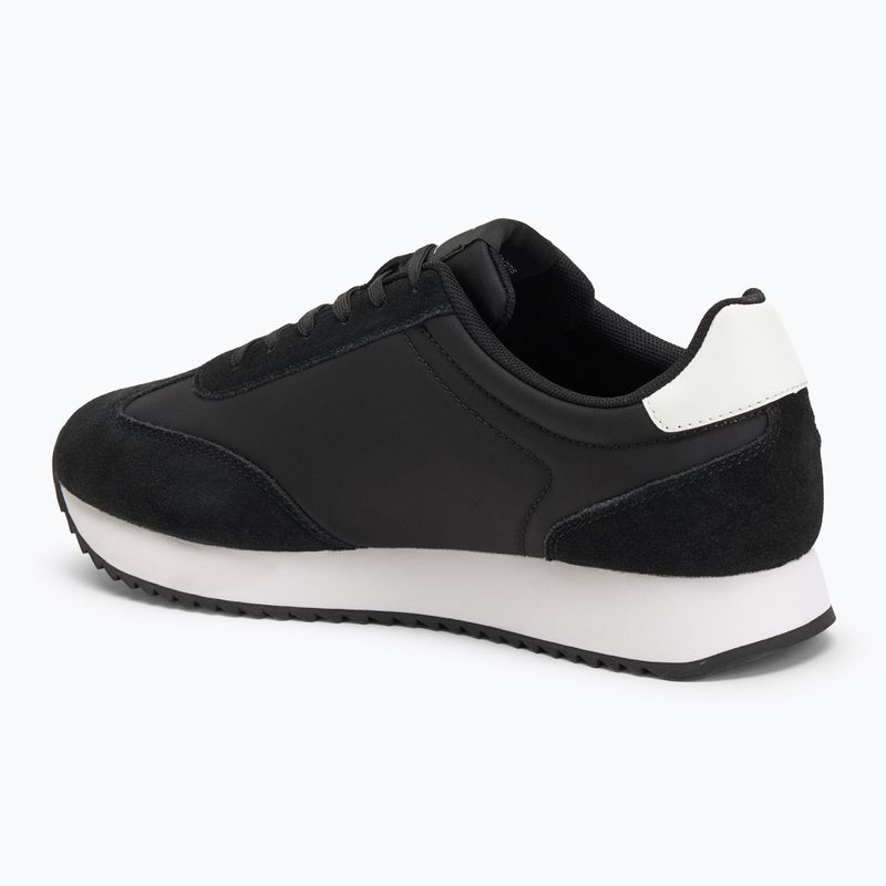 Calvin Klein scarpe da uomo YM0YM01325 Retro Runner Lace Up Ny-Su Nero/Bianco brillante 3