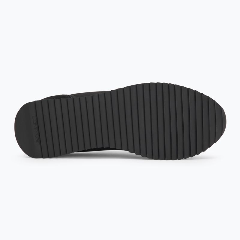 Calvin Klein scarpe da uomo YM0YM01325 Retro Runner Lace Up Ny-Su Nero/Bianco brillante 4