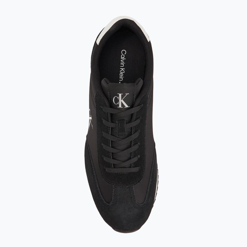 Calvin Klein scarpe da uomo YM0YM01325 Retro Runner Lace Up Ny-Su Nero/Bianco brillante 5