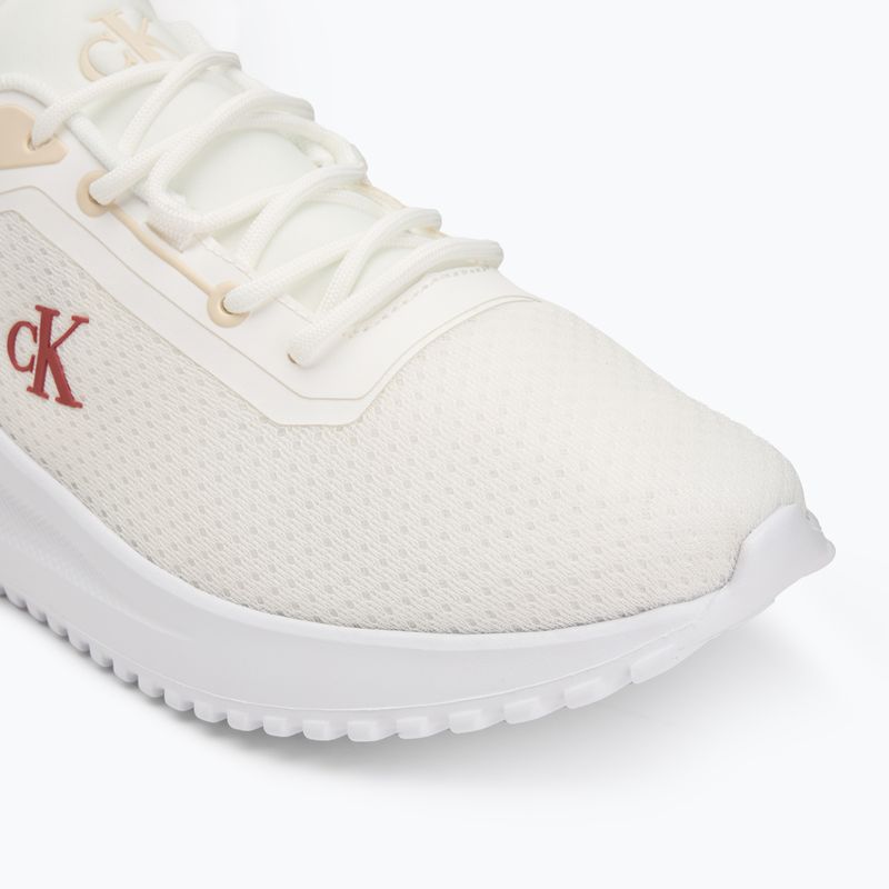 Calvin Klein scarpe da uomo YM0YM01285 Hike Runner Mix Mesh Bright White/Moonstruck/Tandoori 7