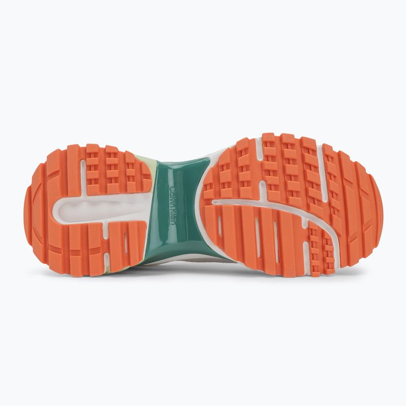 Calvin Klein scarpe uomo YM0YM01292 Hike Runner Casual Ny-Su Bright White/Wild Green/Tigerilily 4