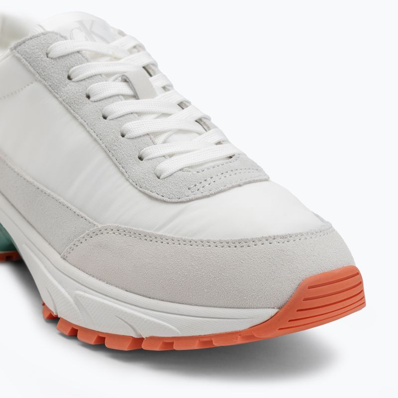 Calvin Klein scarpe uomo YM0YM01292 Hike Runner Casual Ny-Su Bright White/Wild Green/Tigerilily 7