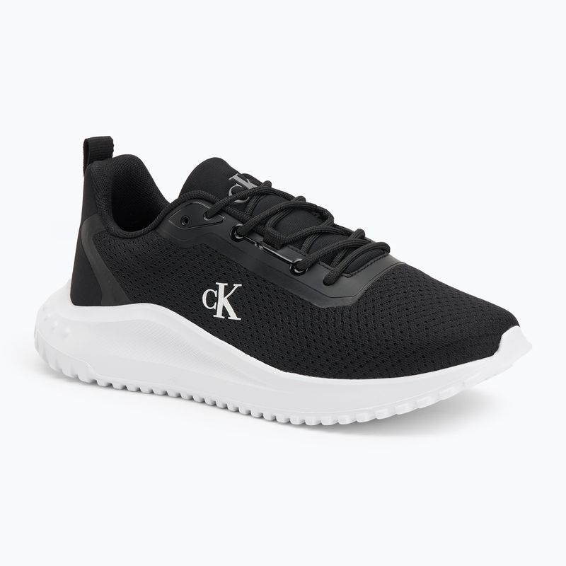 Calvin Klein scarpe da uomo YM0YM01285 Hike Runner Mix Mesh Nero/Bianco brillante