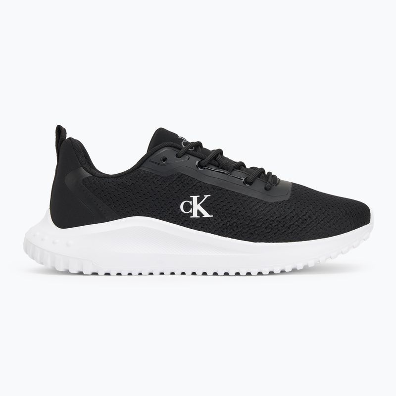Calvin Klein scarpe da uomo YM0YM01285 Hike Runner Mix Mesh Nero/Bianco brillante 2