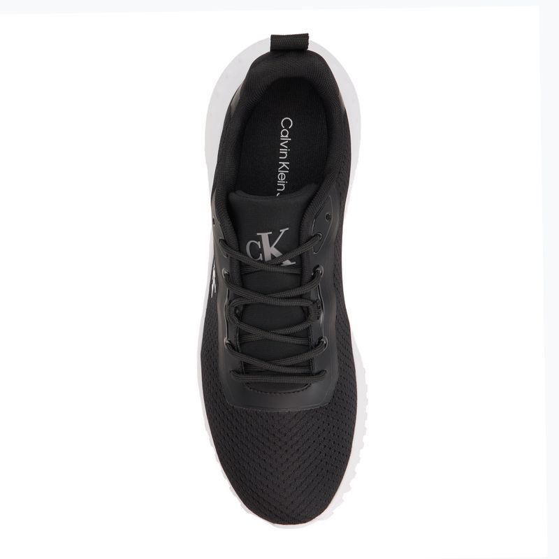 Calvin Klein scarpe da uomo YM0YM01285 Hike Runner Mix Mesh Nero/Bianco brillante 5