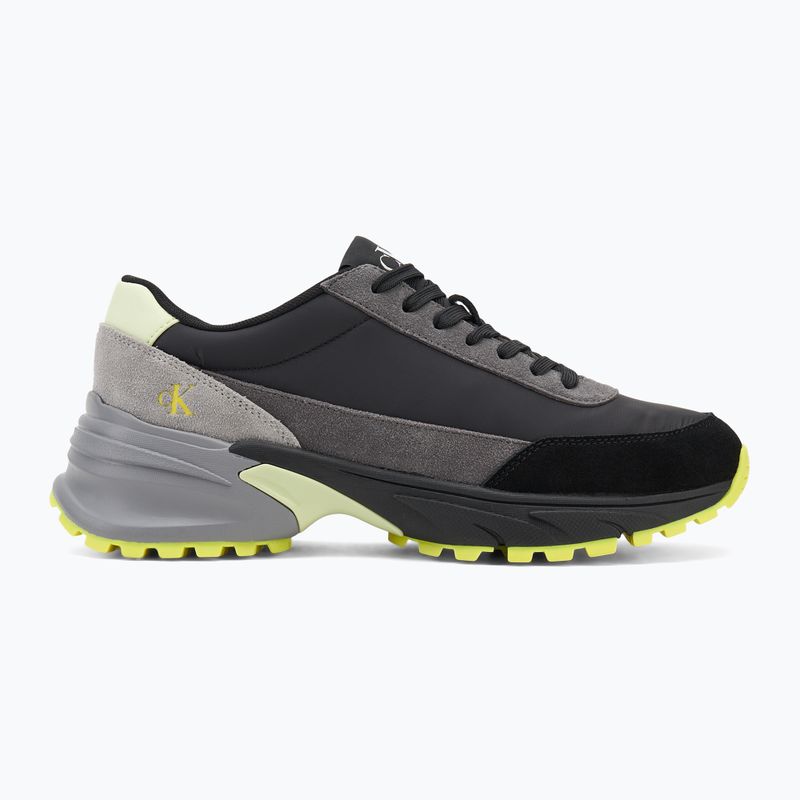 Calvin Klein scarpe da uomo YM0YM01292 Hike Runner Casual Ny-Su Ck Black/Granite Grey/Wild Lime 2