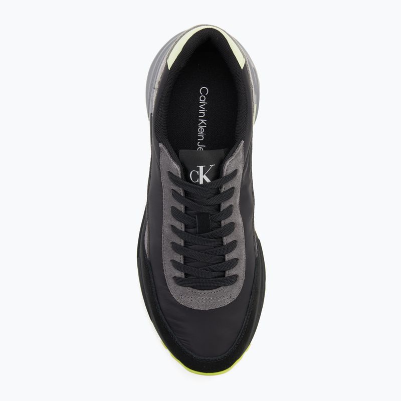Calvin Klein scarpe da uomo YM0YM01292 Hike Runner Casual Ny-Su Ck Black/Granite Grey/Wild Lime 5