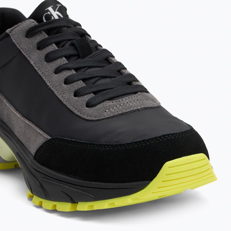 Calvin Klein scarpe da uomo YM0YM01292 Hike Runner Casual Ny-Su Ck Black/Granite Grey/Wild Lime 7