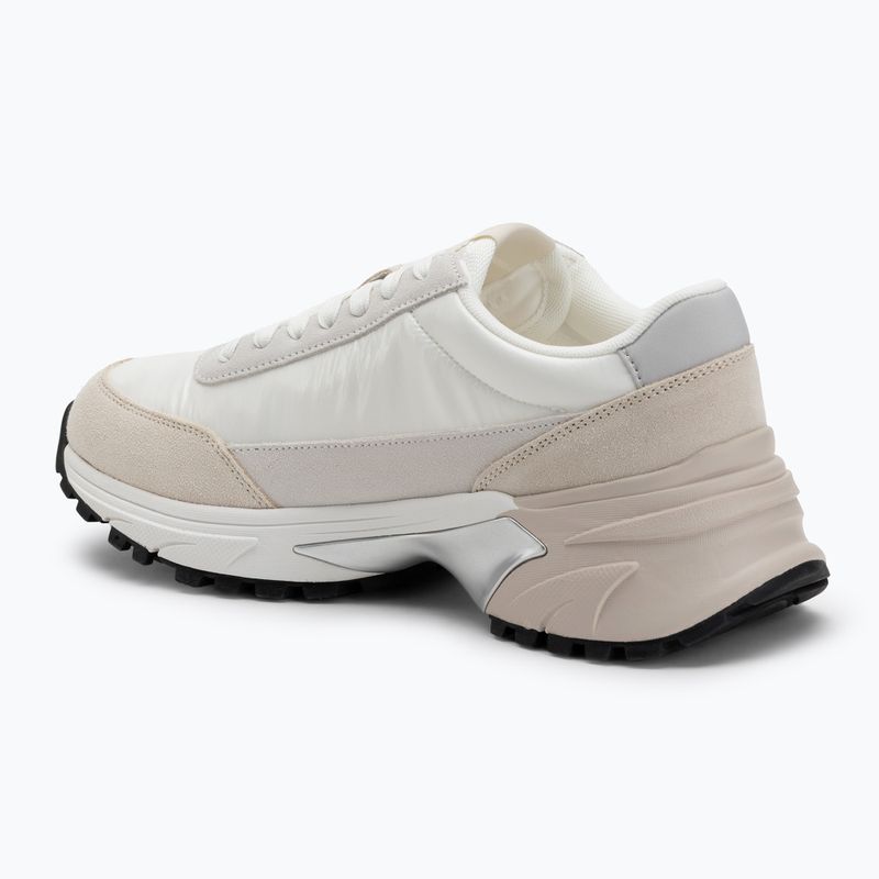 Scarpe Calvin Klein Hike Runner Mg Nylon Perl bianco brillante/argento cremoso da donna 3