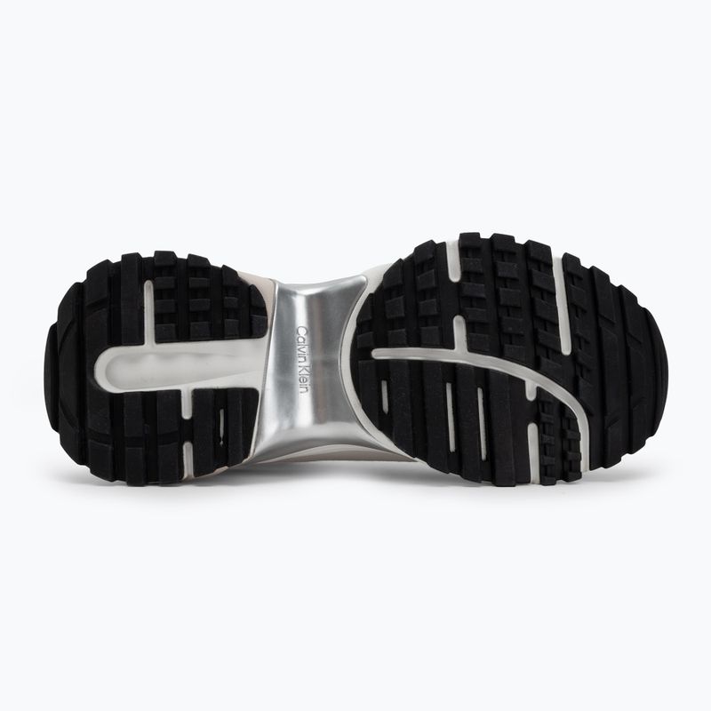 Scarpe Calvin Klein Hike Runner Mg Nylon Perl bianco brillante/argento cremoso da donna 4