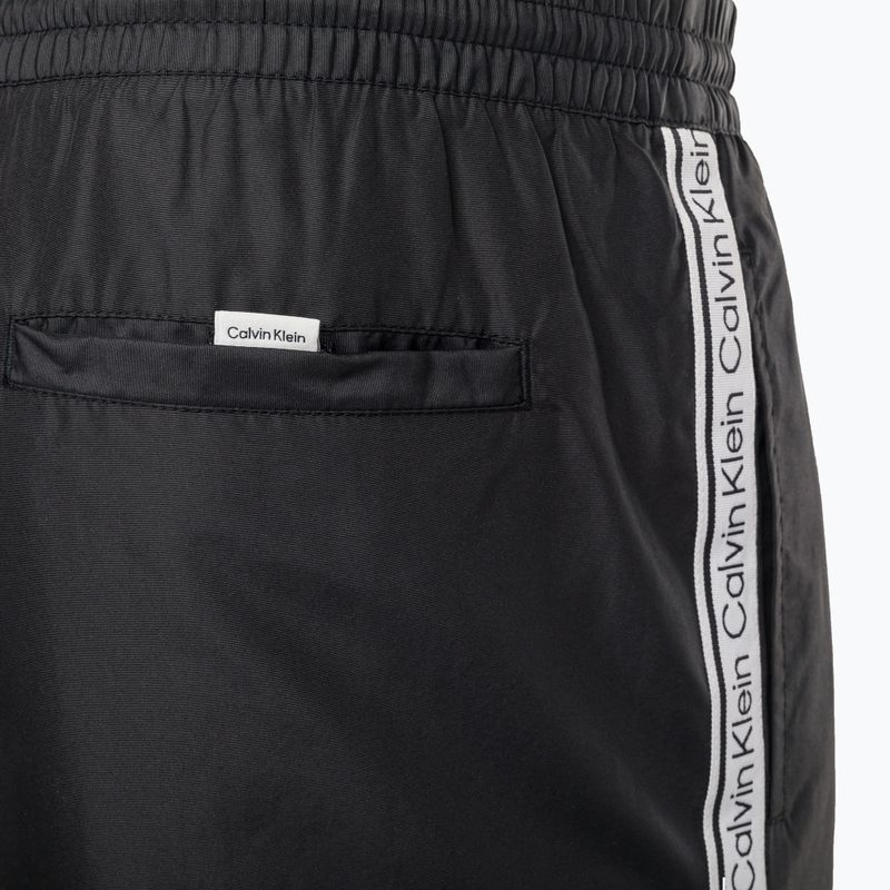 Pantaloncini da bagno Calvin Klein Medium con coulisse da uomo, nero 9