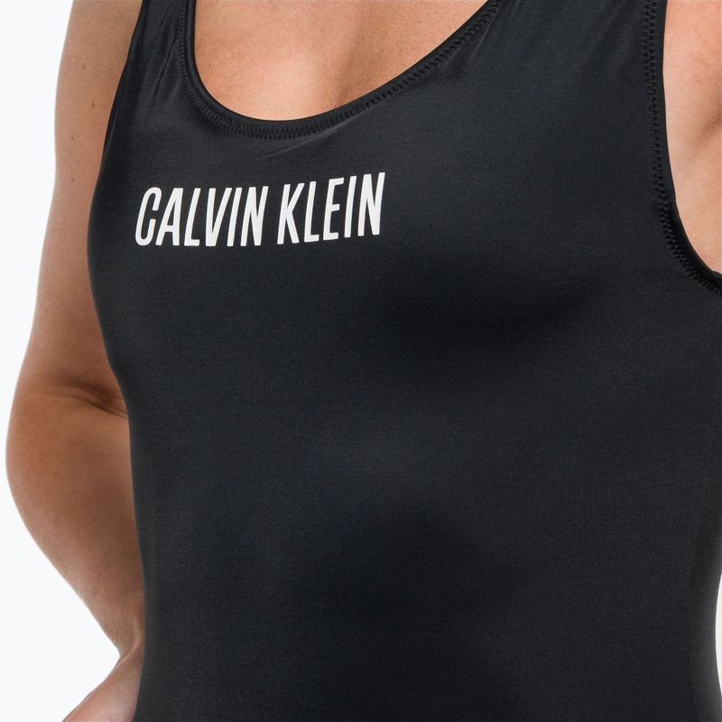 Costume da bagno intero donna Calvin Klein Scoop Back One Piece Logo nero 7