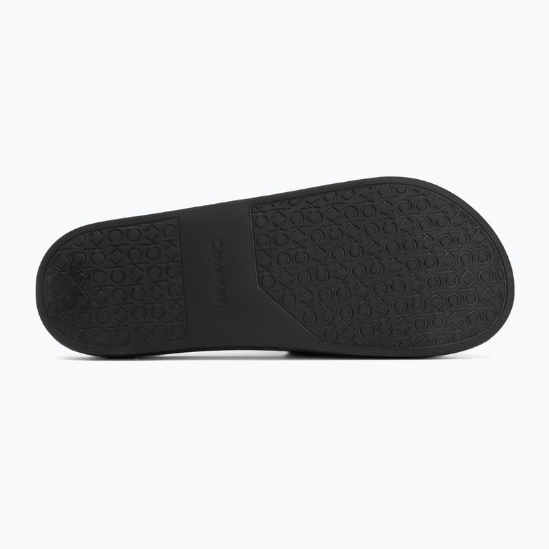 Calvin Klein infradito uomo HM0HM00455 Pool Slide Rubber nero 4