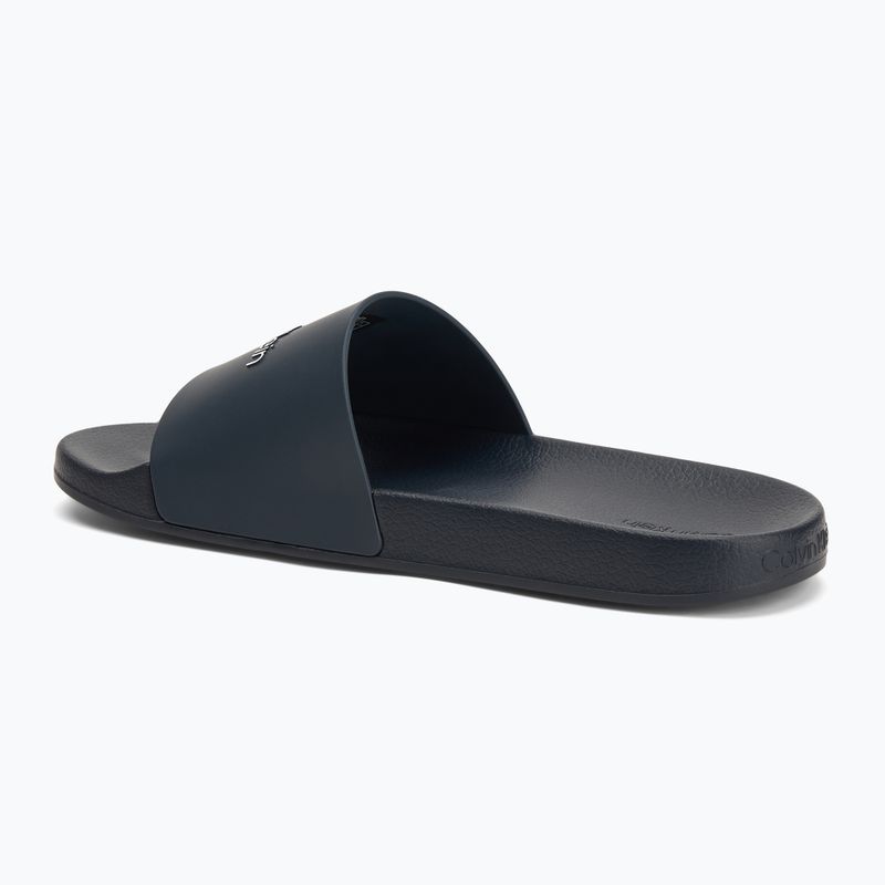 Calvin Klein infradito uomo HM0HM00455 Pool Slide Rubber navy 3