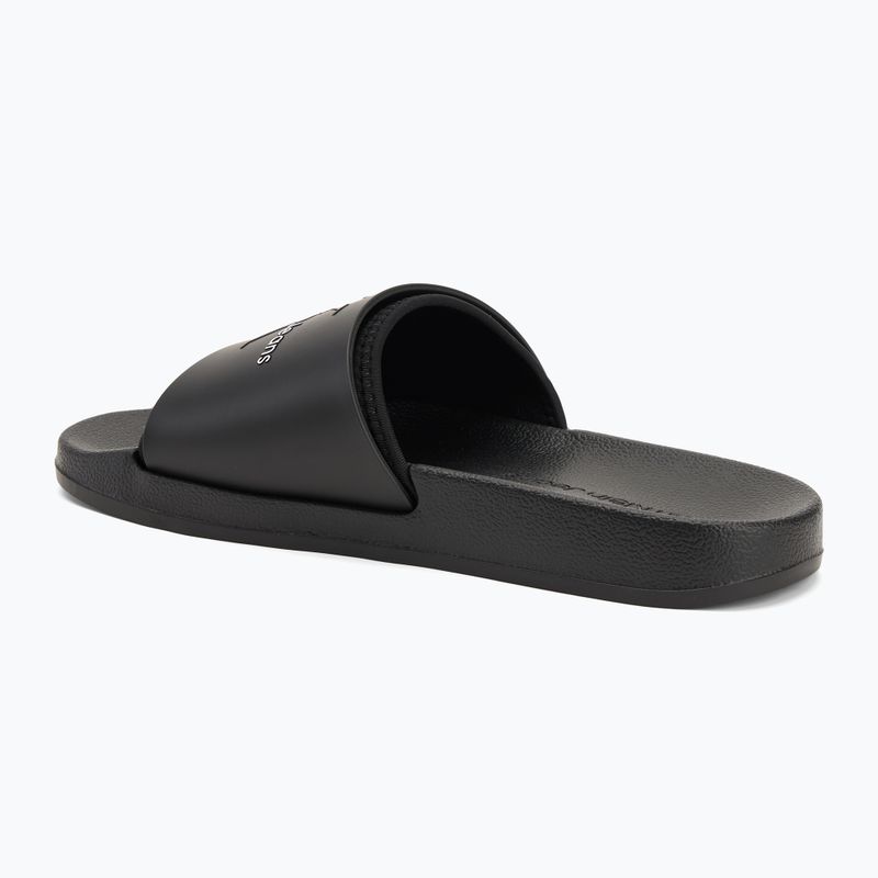 Calvin Klein YM0YM00361 Uomo Slide Rubber Neoprene Monologo nero infradito 3