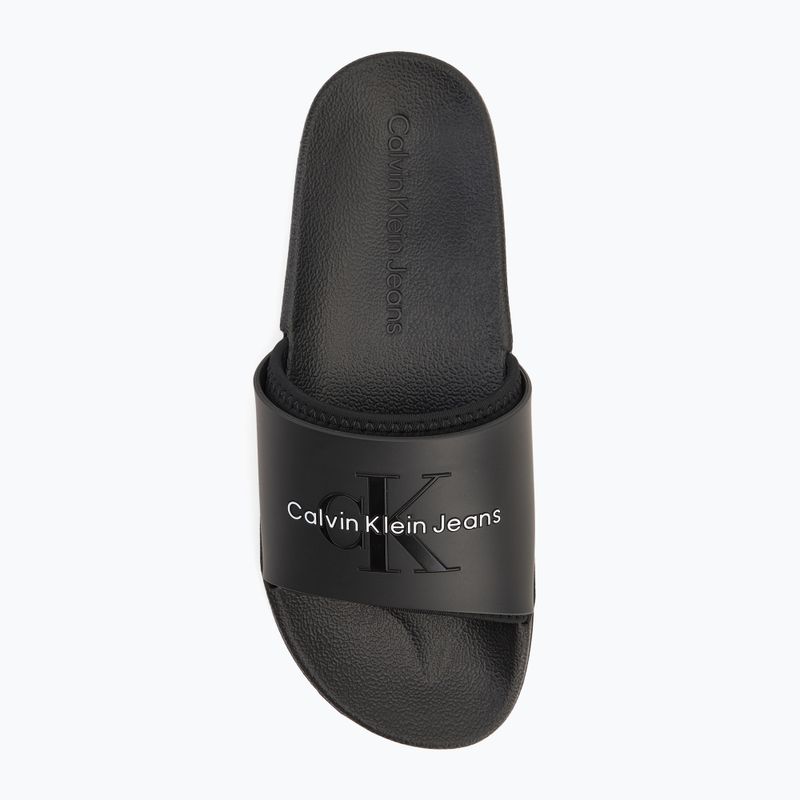 Calvin Klein YM0YM00361 Uomo Slide Rubber Neoprene Monologo nero infradito 5