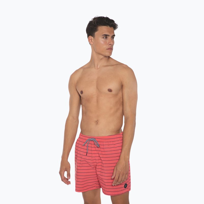 Pantaloncini da bagno Protest Sharif corallo profondo da uomo 3